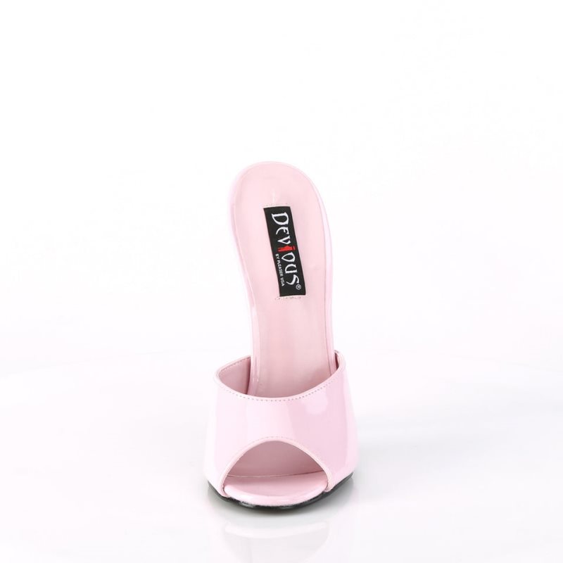 Pleaser Domina-101 Mules Dames Roze | SYKXV-BE