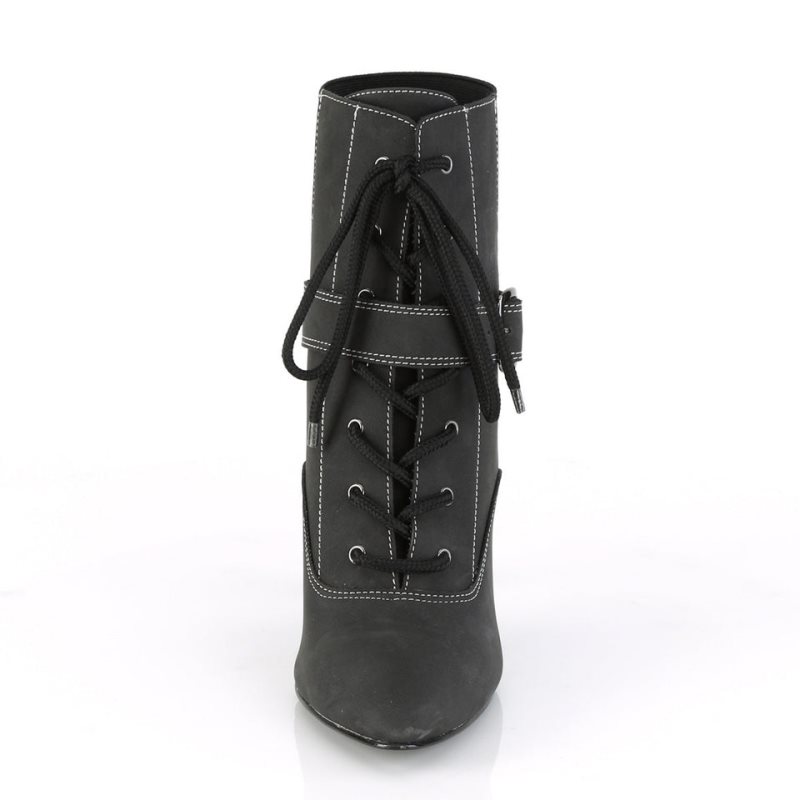 Pleaser Dream-1022 Vegan Leather Laarzen Dames Zwart | GEOFN-BE