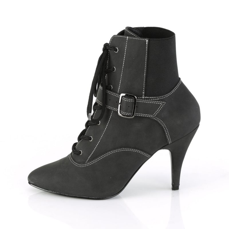 Pleaser Dream-1022 Vegan Leather Laarzen Dames Zwart | GEOFN-BE