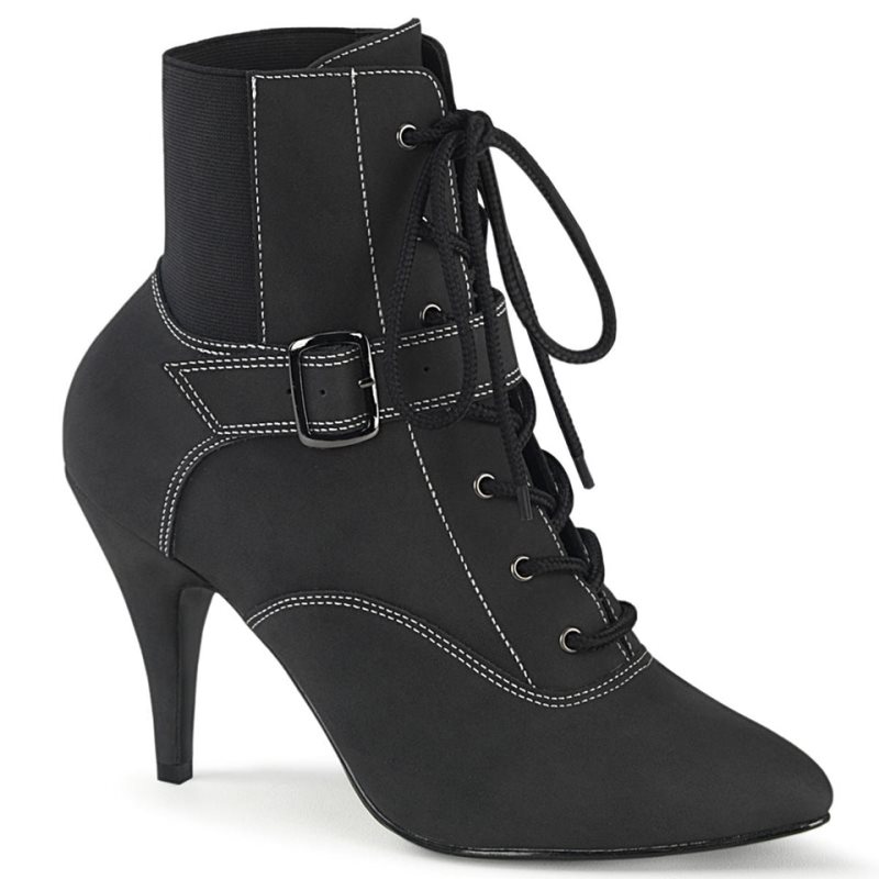 Pleaser Dream-1022 Vegan Leather Laarzen Dames Zwart | GEOFN-BE