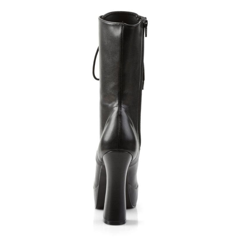 Pleaser Electra-1020 Vegan Leather Laarzen Dames Zwart | JZUFB-BE