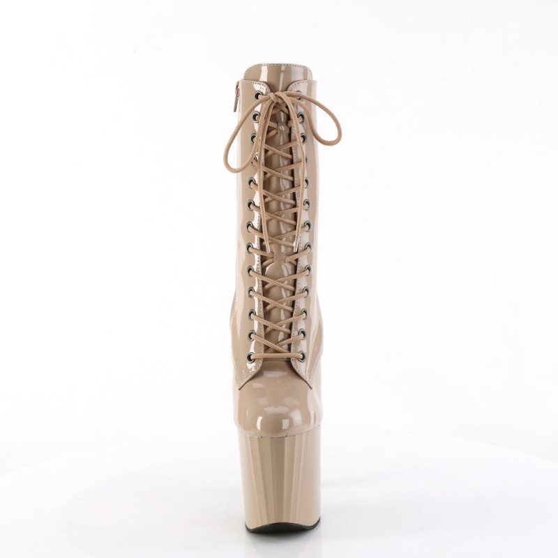 Pleaser Enchant-1040 Laarzen Dames Beige | YXFRE-BE
