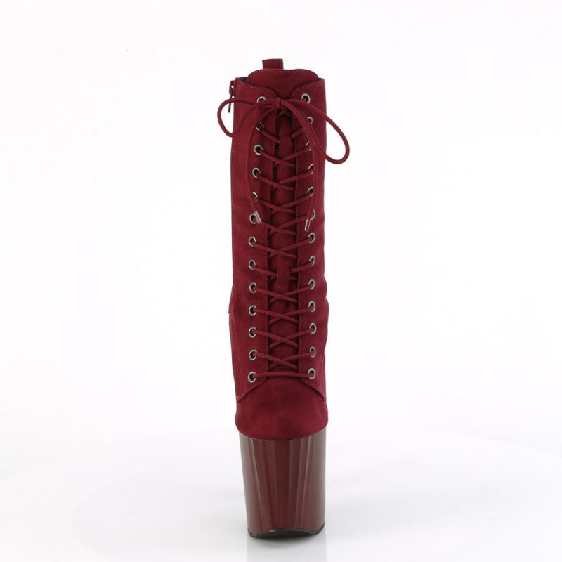 Pleaser Enchant-1040 Laarzen Dames Bordeaux | LHKAZ-BE