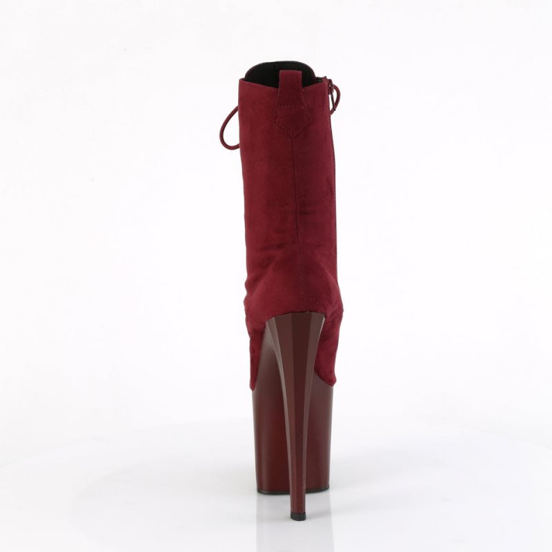 Pleaser Enchant-1040 Laarzen Dames Bordeaux | LHKAZ-BE