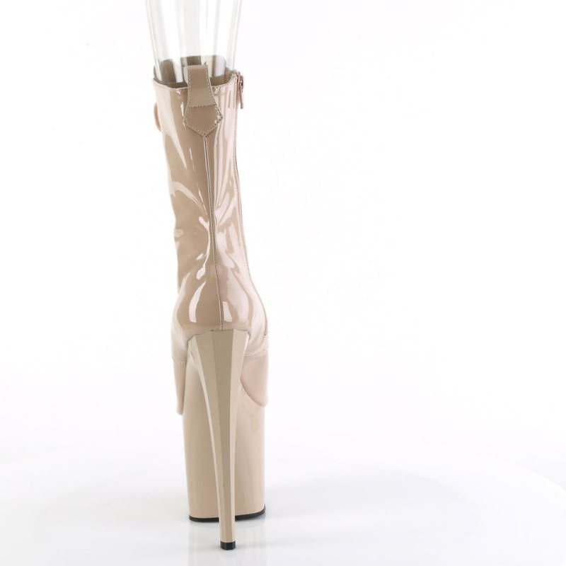 Pleaser Enchant-1041 Laarzen Dames Beige | FURPH-BE