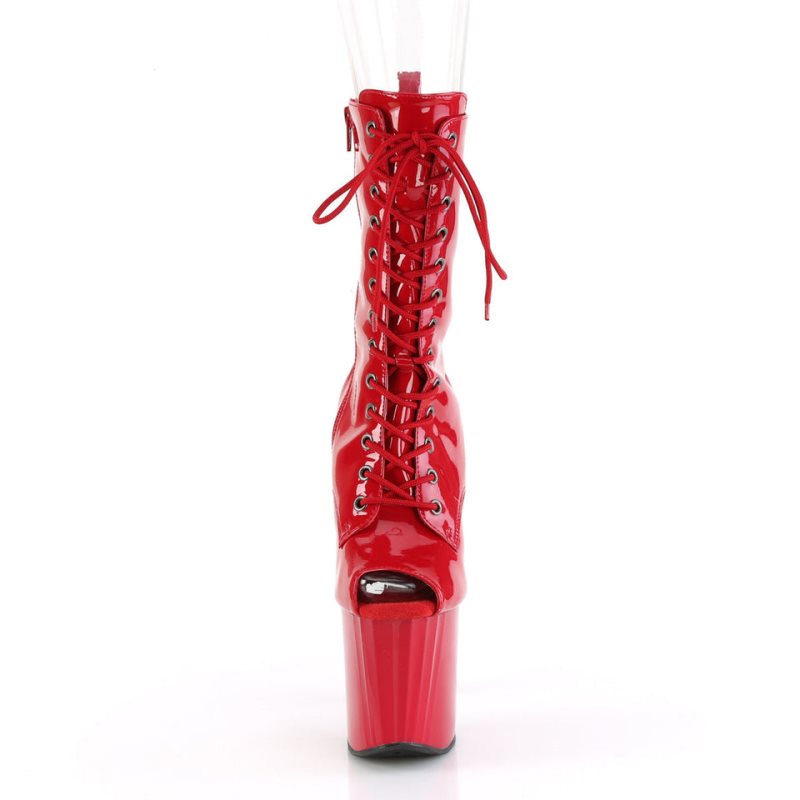 Pleaser Enchant-1041 Laarzen Dames Rood | JVMYK-BE
