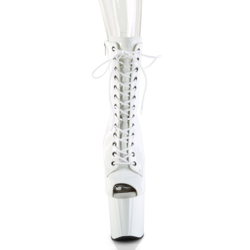Pleaser Enchant-1041 Laarzen Dames Wit | UAFVW-BE