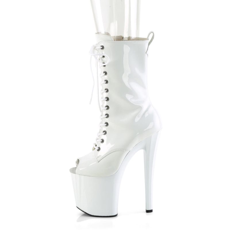 Pleaser Enchant-1041 Laarzen Dames Wit | UAFVW-BE