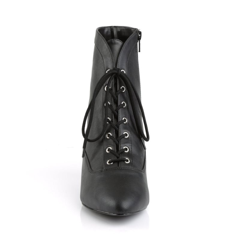 Pleaser Fab-1005 Vegan Leather Laarzen Dames Zwart | TUPRQ-BE