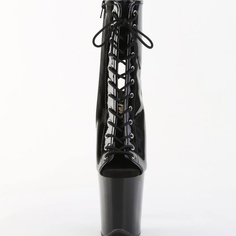 Pleaser Flamingo-1016 Laarzen Dames Zwart | YHVMI-BE