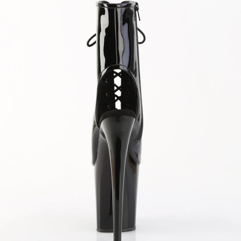 Pleaser Flamingo-1016 Laarzen Dames Zwart | YHVMI-BE