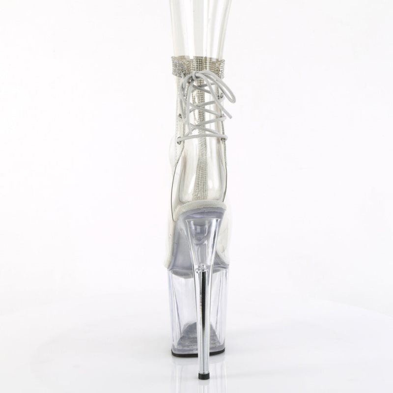 Pleaser Flamingo-1018C-2RS Laarzen Dames Clear | DNFBL-BE