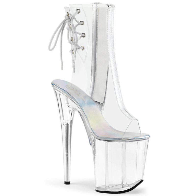Pleaser Flamingo-1018C Laarzen Dames Clear | UDVAY-BE