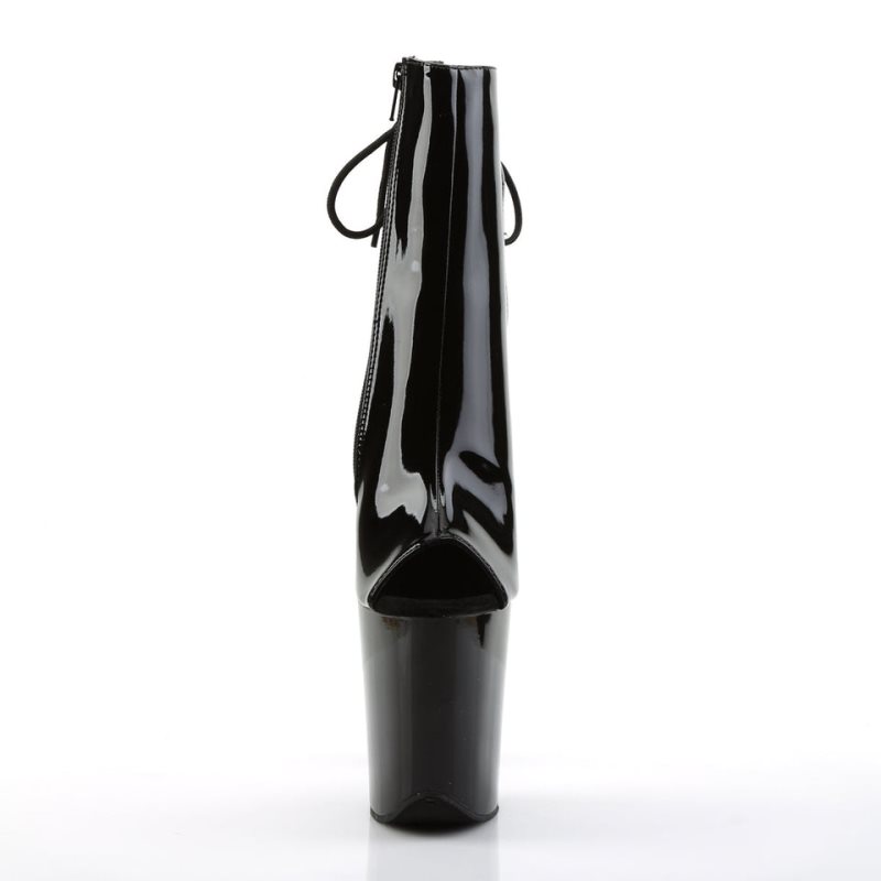 Pleaser Flamingo-1018 Laarzen Dames Zwart | YFBOU-BE