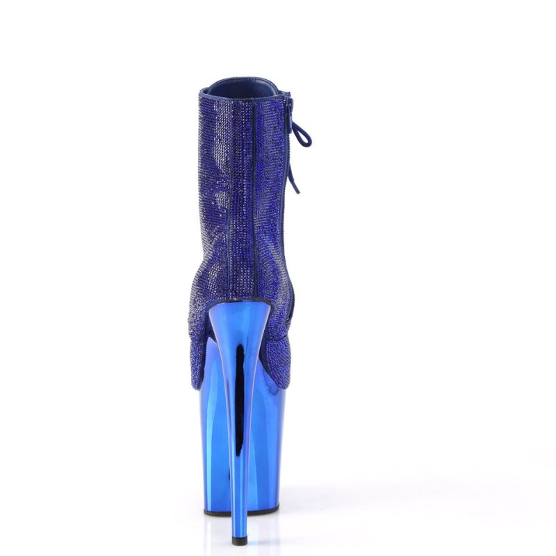 Pleaser Flamingo-1020CHRS Laarzen Dames Blauw | UDPRH-BE