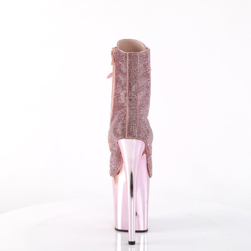 Pleaser Flamingo-1020CHRS Laarzen Dames Roze | CXWYD-BE