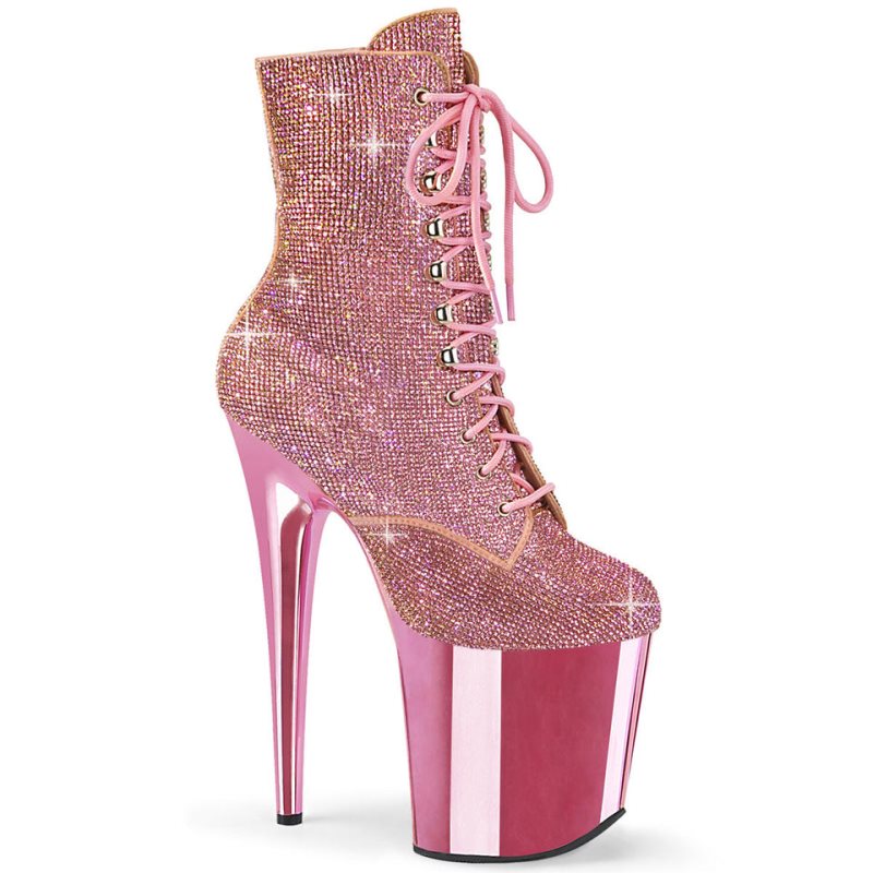 Pleaser Flamingo-1020CHRS Laarzen Dames Roze | CXWYD-BE