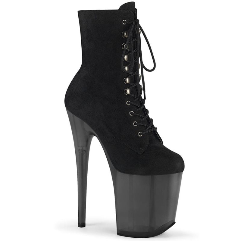 Pleaser Flamingo-1020FST Laarzen Dames Zwart | TCBSP-BE