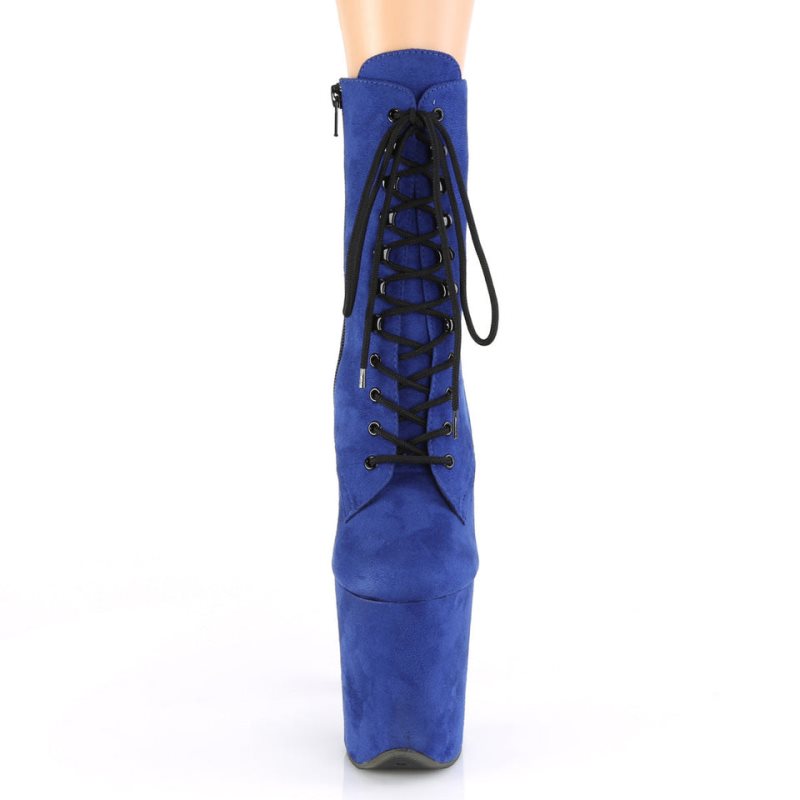Pleaser Flamingo-1020FS Laarzen Dames Blauw | HVBDP-BE
