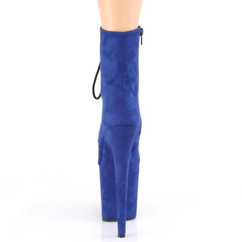 Pleaser Flamingo-1020FS Laarzen Dames Blauw | HVBDP-BE