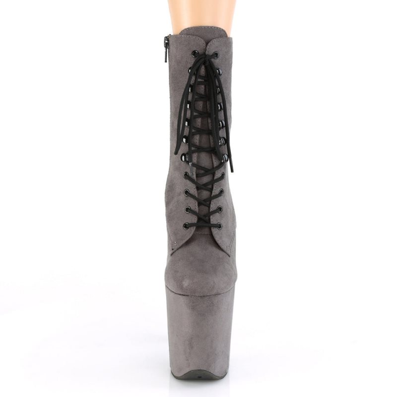 Pleaser Flamingo-1020FS Laarzen Dames Grijs | VMFCH-BE