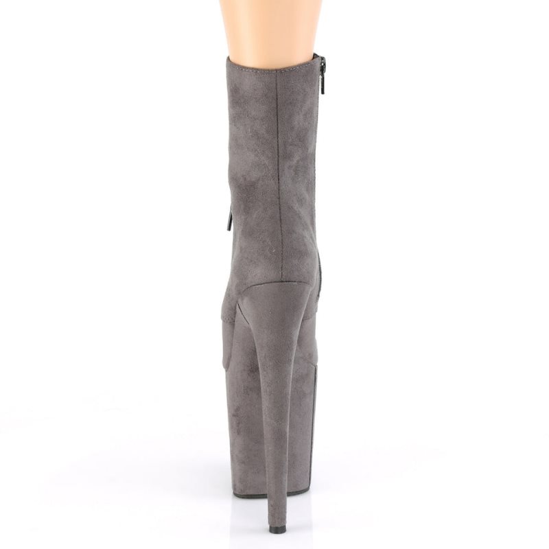 Pleaser Flamingo-1020FS Laarzen Dames Grijs | VMFCH-BE