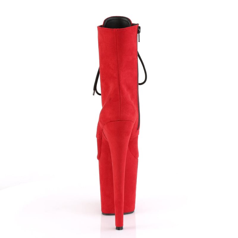 Pleaser Flamingo-1020FS Laarzen Dames Rood | YFJZL-BE