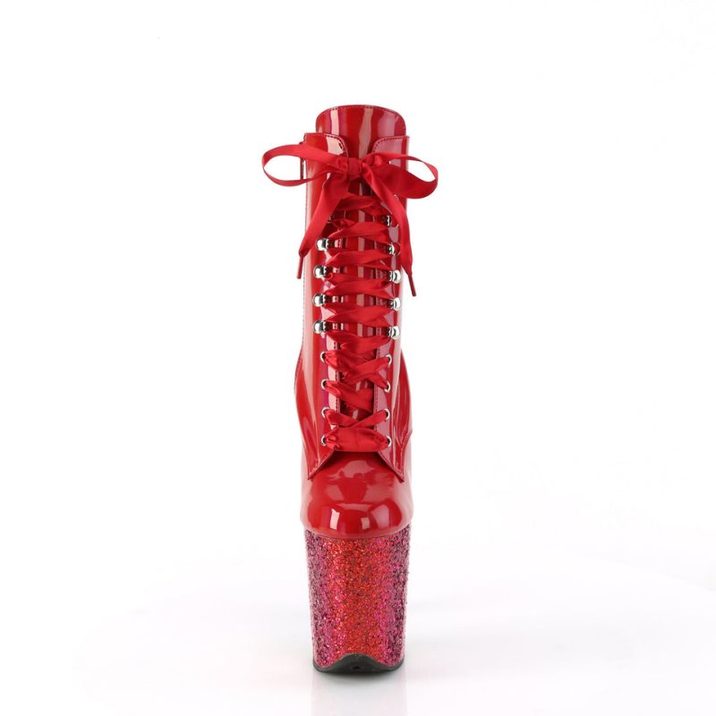 Pleaser Flamingo-1020HG Laarzen Dames Rood Gekleurd | VRCWM-BE