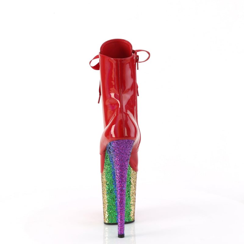 Pleaser Flamingo-1020HG Laarzen Dames Rood Gekleurd | VRCWM-BE