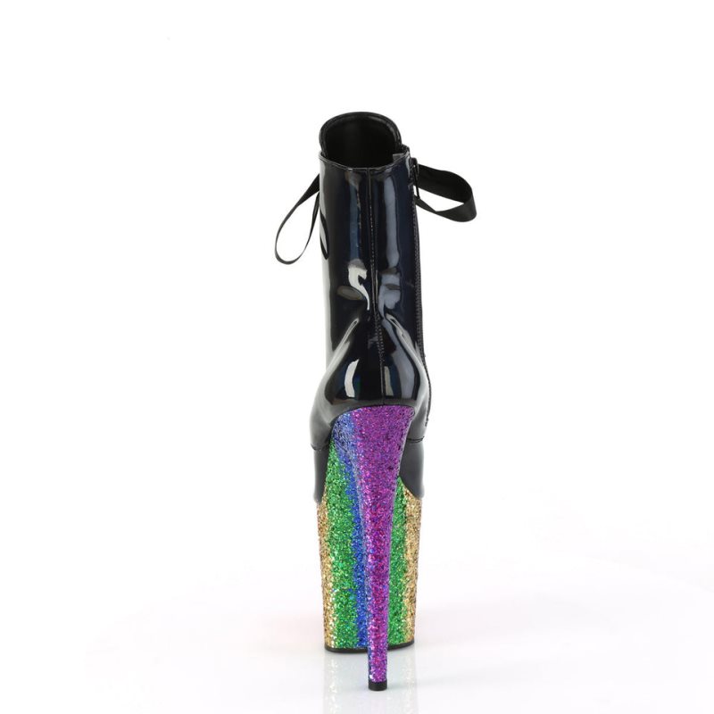 Pleaser Flamingo-1020HG Laarzen Dames Zwart Gekleurd | WOMXA-BE