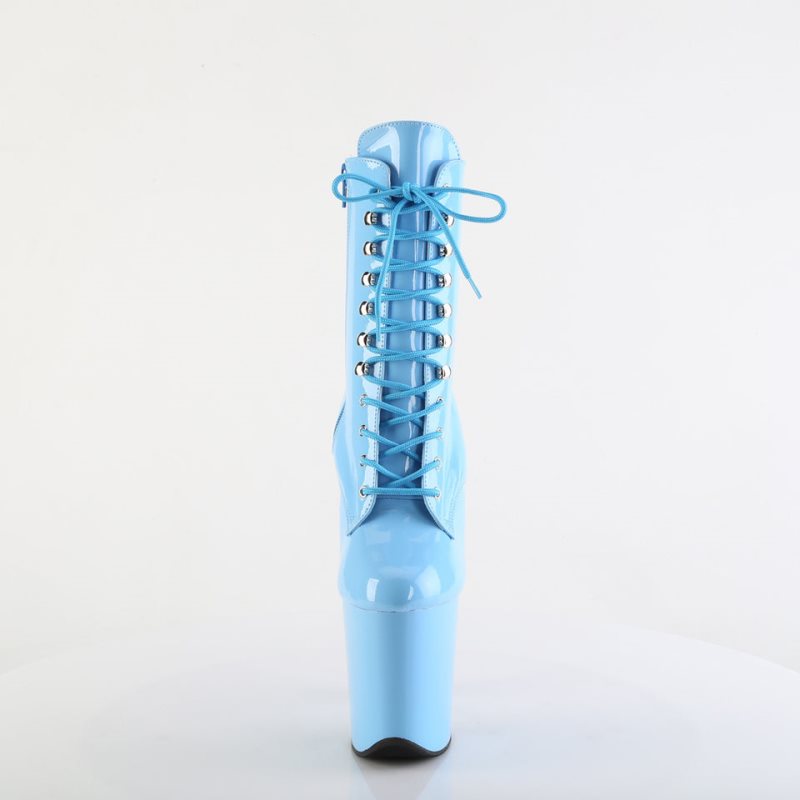 Pleaser Flamingo-1020 Laarzen Dames Blauw | SBZRJ-BE