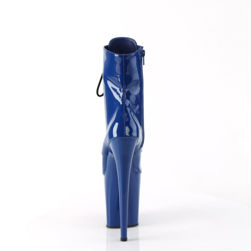 Pleaser Flamingo-1020 Laarzen Dames Blauw | YWUAK-BE