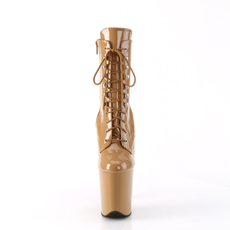 Pleaser Flamingo-1020 Laarzen Dames Bruin | INBKM-BE