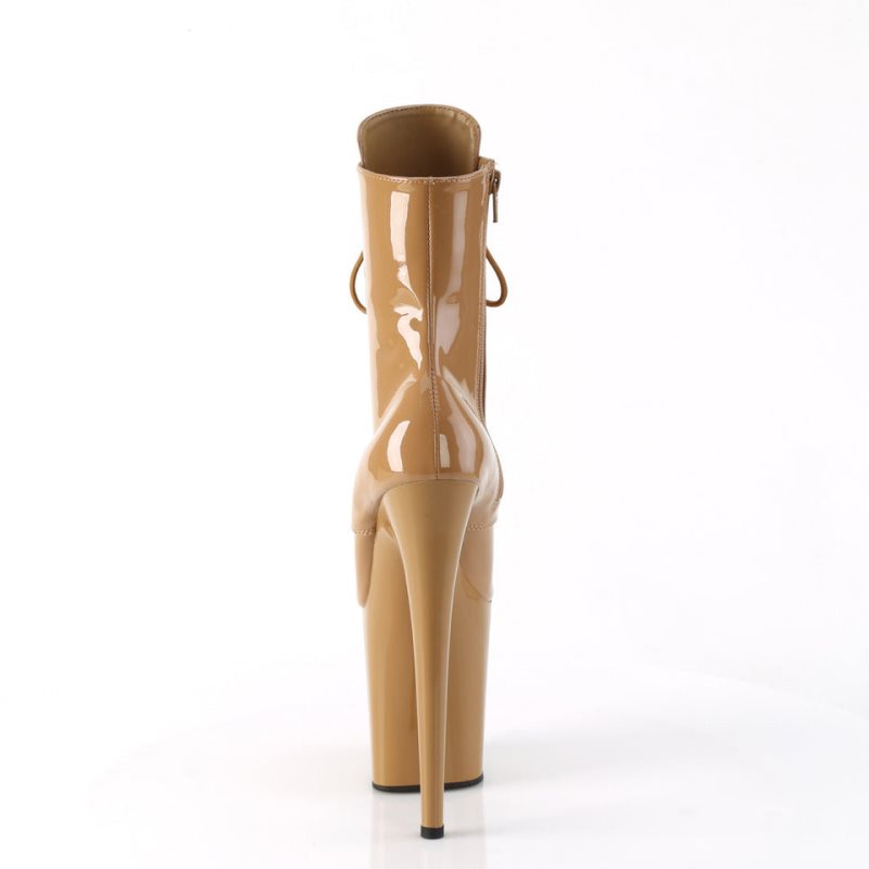 Pleaser Flamingo-1020 Laarzen Dames Bruin | INBKM-BE