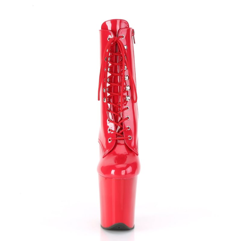 Pleaser Flamingo-1020 Laarzen Dames Rood | BHUSJ-BE