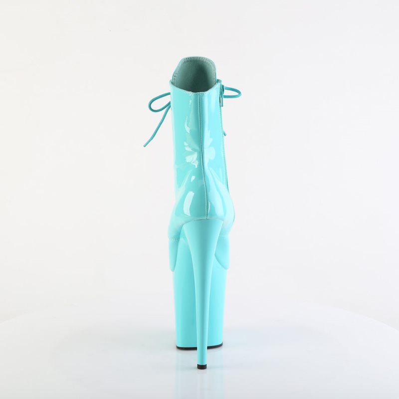 Pleaser Flamingo-1020 Laarzen Dames Turquoise | HARXE-BE