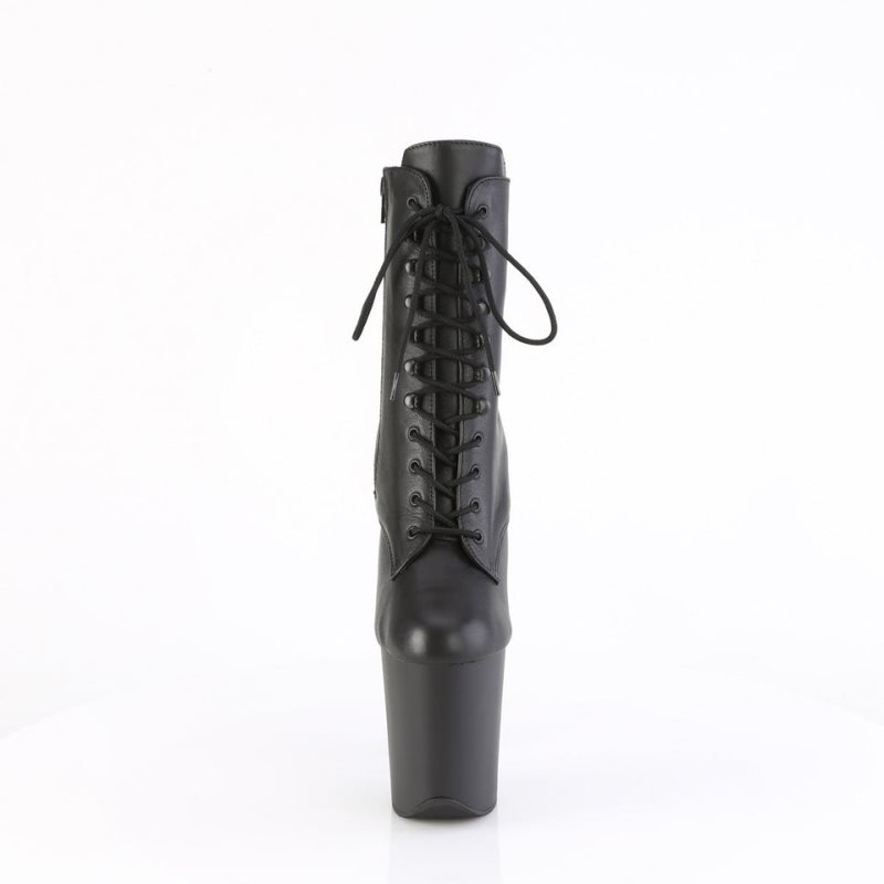 Pleaser Flamingo-1020 Laarzen Dames Zwart | CQZIX-BE