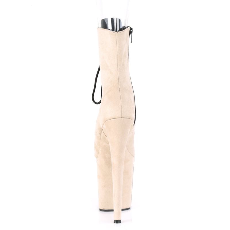 Pleaser Flamingo-1021FS Laarzen Dames Beige | XGVFR-BE
