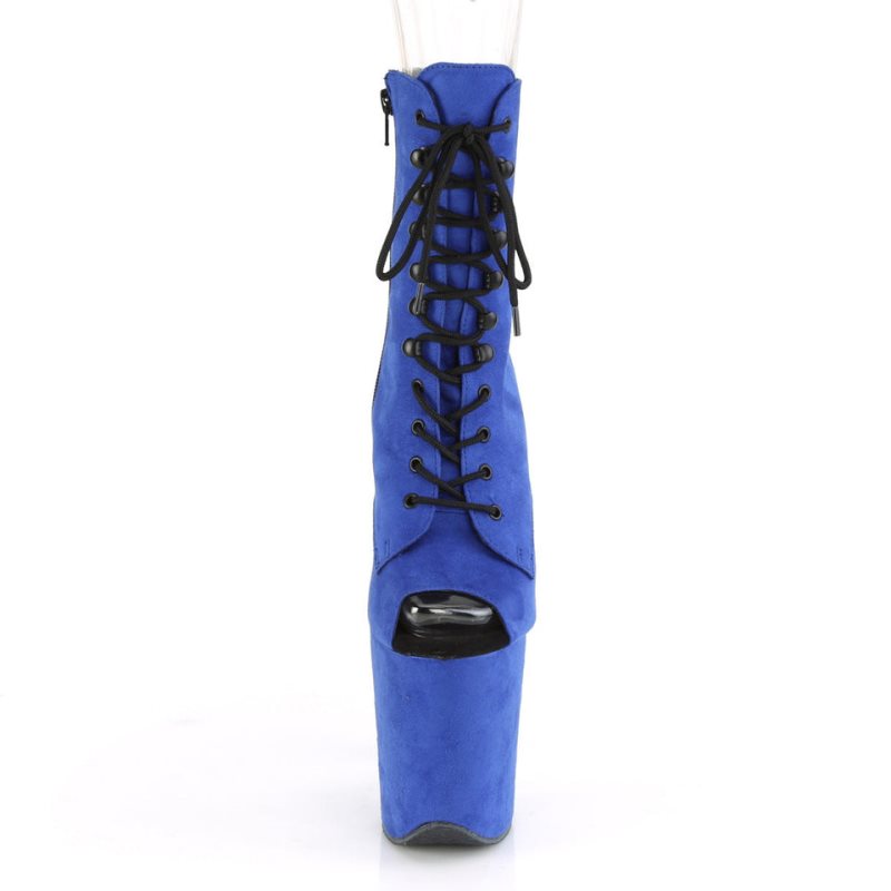 Pleaser Flamingo-1021FS Laarzen Dames Blauw | SMAYW-BE
