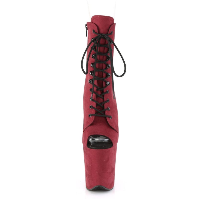 Pleaser Flamingo-1021FS Laarzen Dames Bordeaux | LPRQM-BE