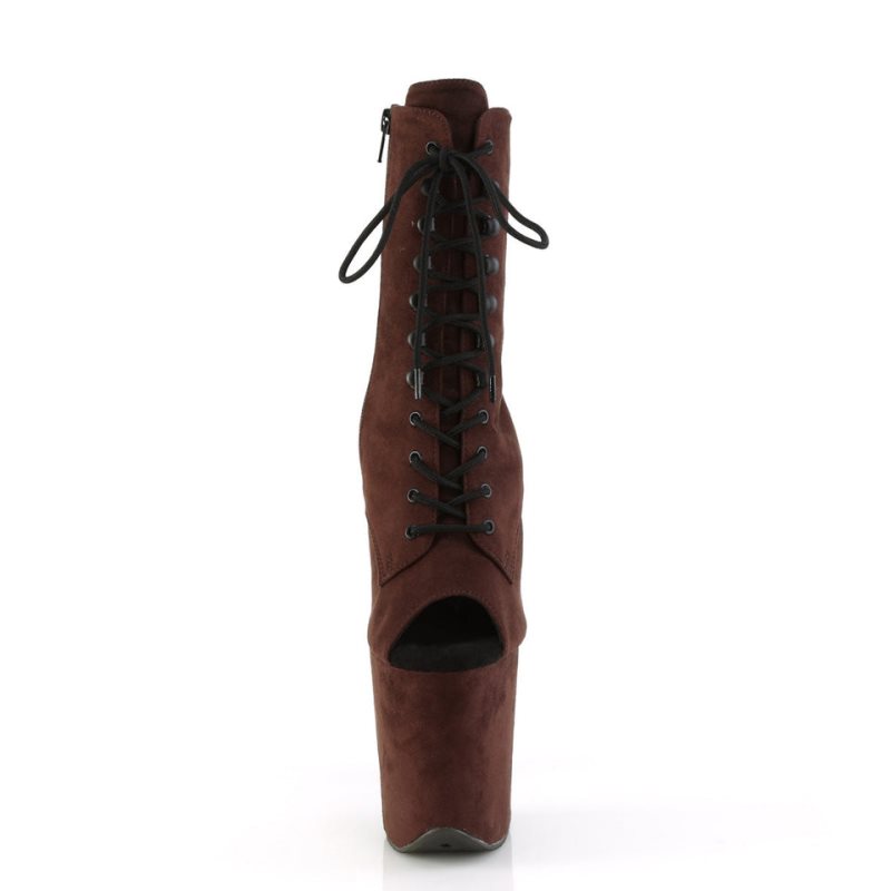 Pleaser Flamingo-1021FS Laarzen Dames Bruin | UILEJ-BE