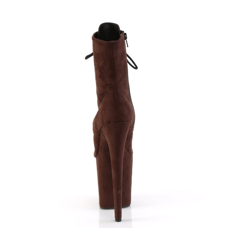 Pleaser Flamingo-1021FS Laarzen Dames Bruin | UILEJ-BE