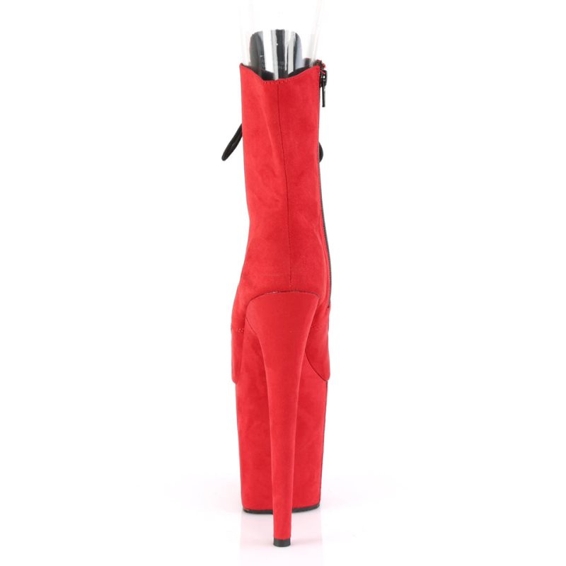 Pleaser Flamingo-1021FS Laarzen Dames Rood | IGYMO-BE
