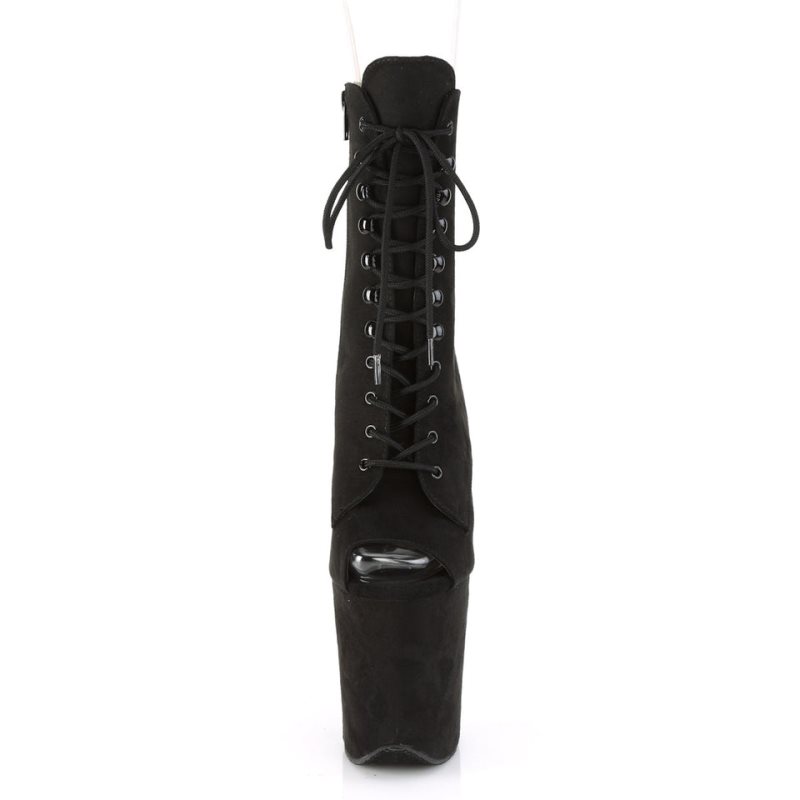 Pleaser Flamingo-1021FS Laarzen Dames Zwart | WUPYL-BE