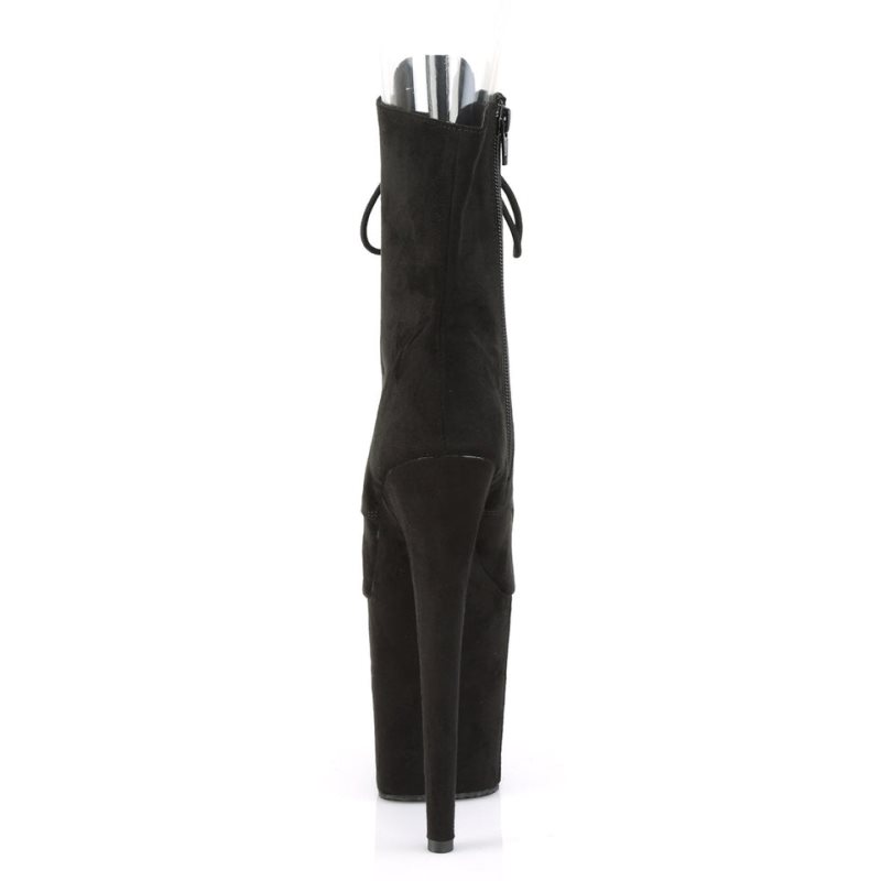 Pleaser Flamingo-1021FS Laarzen Dames Zwart | WUPYL-BE