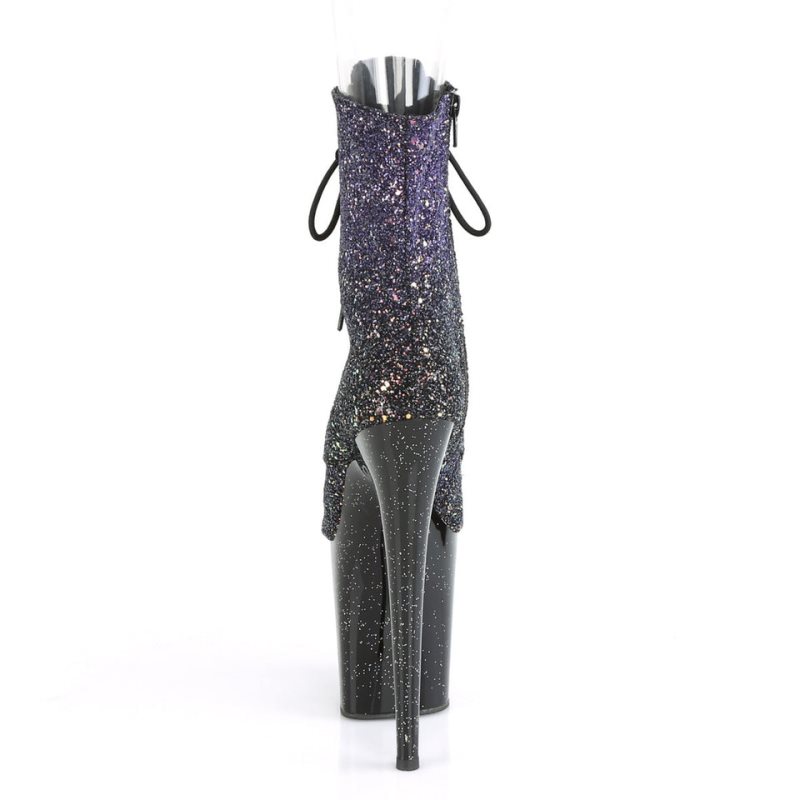 Pleaser Flamingo-1021OMBG Laarzen Dames Paars Zwart | KGFSB-BE