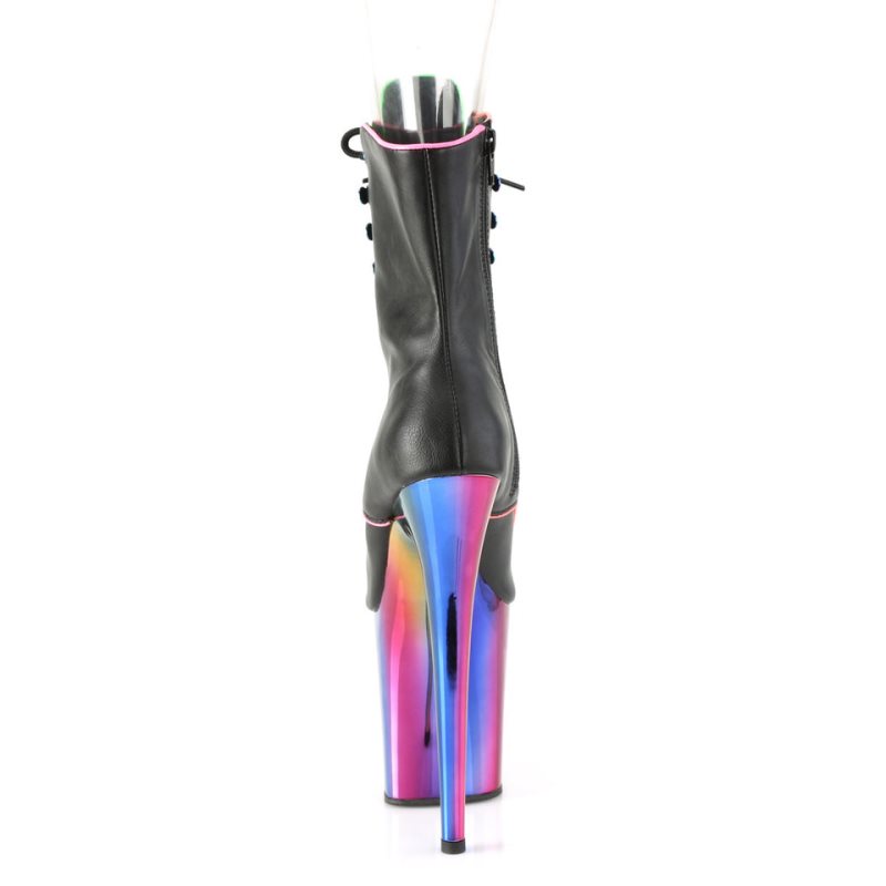 Pleaser Flamingo-1021RC-02 Laarzen Dames Zwart Gekleurd | BQAMJ-BE
