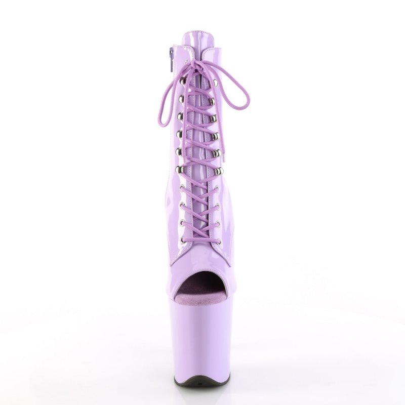 Pleaser Flamingo-1021 Laarzen Dames Paars | JPFLC-BE