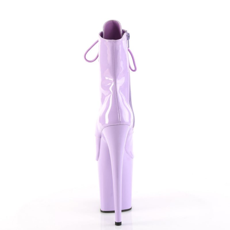 Pleaser Flamingo-1021 Laarzen Dames Paars | JPFLC-BE