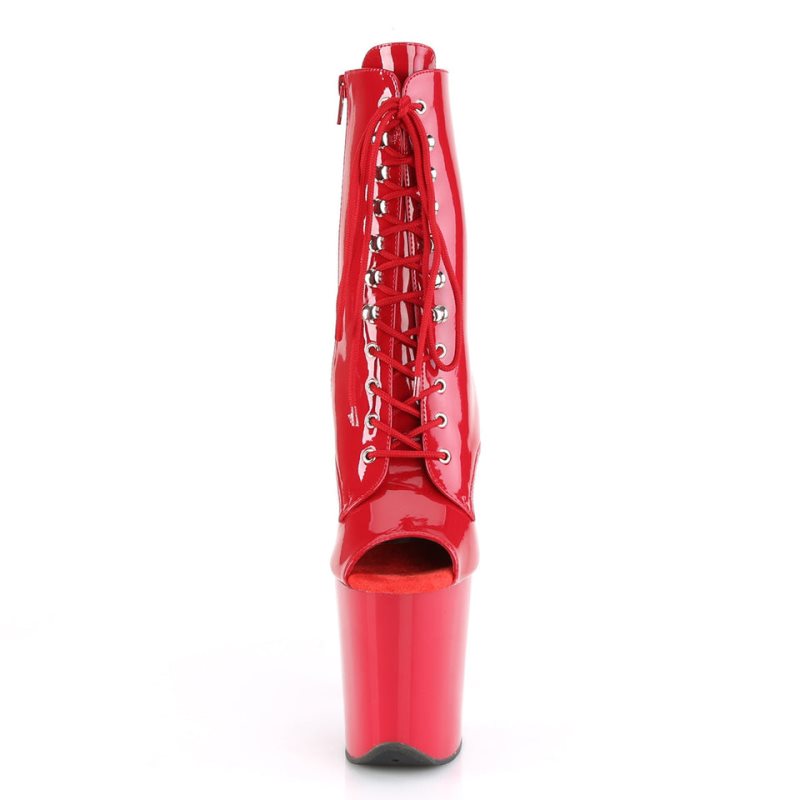 Pleaser Flamingo-1021 Laarzen Dames Rood | FYMGJ-BE